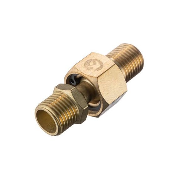 Шарнір поворотний, зовнішня різьба 1/4 "- 1/4", латунь INTERTOOL PT-2208 | Зображення 1