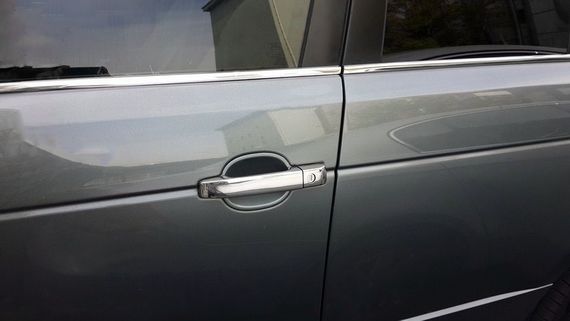 Накладки на ручки (4 шт, нерж) для Range Rover III L322 2002-2012рр | Зображення 5