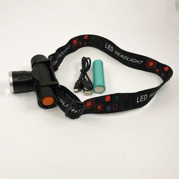 Наголовний ліхтар Police 5808-T6, Ліхтар на голову для риболовлі Налобний з ремінцем на голову KI-35 | Зображення 9