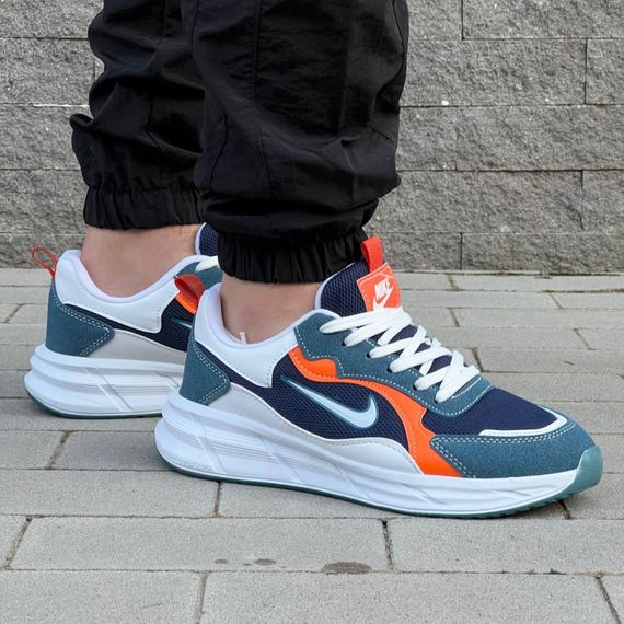 Кросівки Nike матеріал текстиль/замш колір синій, білий | Зображення 2