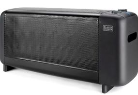 Мікатермічний обігрівач BLACK+DECKER 1500 Вт, площа обігріва 15 кв.м., підлоговий, чорний (BXMRA1500E)