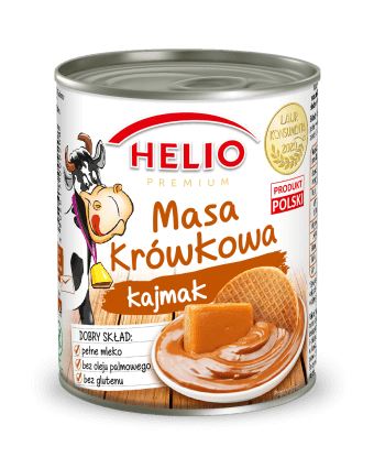 Cгущенное молоко вареное с карамелью Helio, 400г Польша