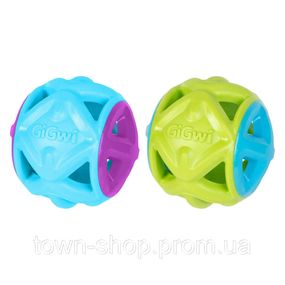 Игрушка для собак Мяч GiGwi Basic EDGE, голубой, резина, 9 см