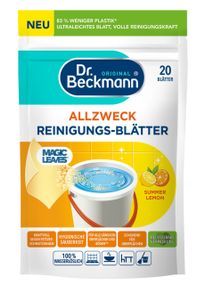 Листки (салфетки водорастворимые) для уборки универсальные Dr. Beckmann Summer Lemon 20 шт