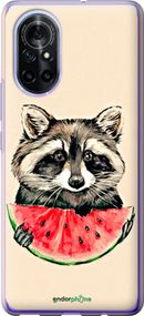 Чохол на Huawei Nova 8 Єнотик з кавуном "4605u-2245-2448"
