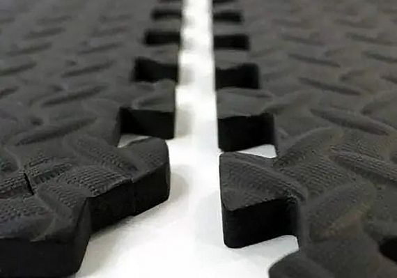 Мат-пазл (ластівчин хвіст) EasyFit SwallowTail з бортиком Чорний (EF-1950) | Зображення 2