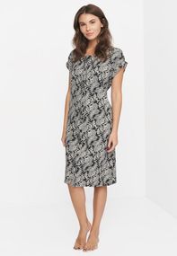Халат для жінок з абстрактним малюнком, 4XL