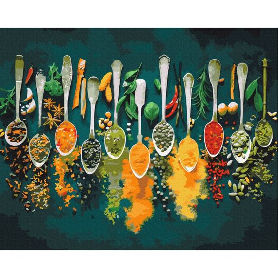 Картина за номерами "Пряні спеції" BS52897  Brushme 40х50 см