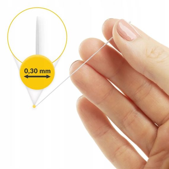 Иглы акупунктурные 4FIZJO P-5905973405102 с направляющей, 0,3х100 мм, 100 шт | Зображення 1