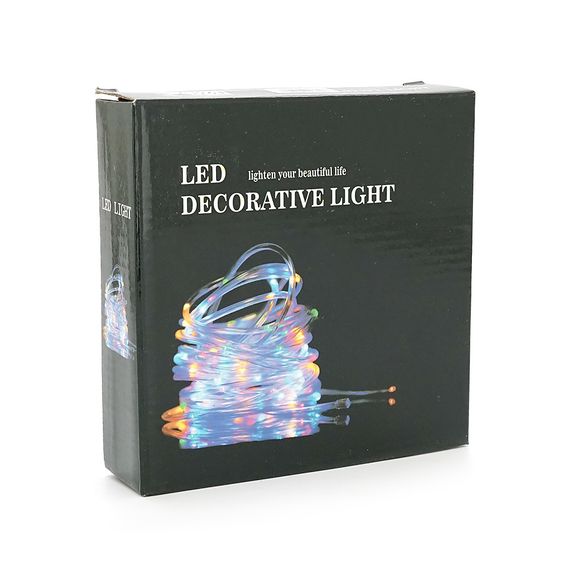 Гірлянди 100LED, 1 режим, 10 метрів, мідний провід, живлення від USB, Mix Color, ОЕМ | Зображення 1
