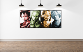 Плакат-постер з принтом Кавун One Piece Ван-Піс Luffy Луффі Roronoa Ророноа Zoro Зоро Sanji Санджі Usopp Усопп А0 ПЛ000705(А0)