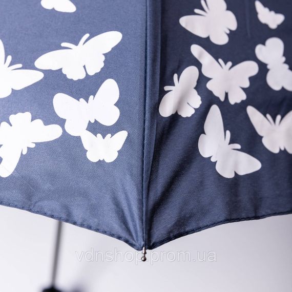 Парасолька напівавтомат з принтом міцна з поліестеру діаметр 97 см Синій HP-23-2BL | Зображення 7