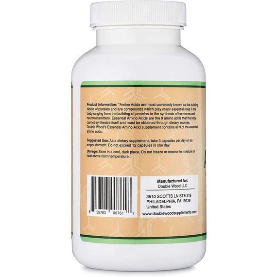 Незамінні амінокислоти Double Wood Essential Amino Acids, 225 capsules | Зображення 1
