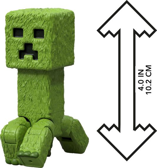 Игровая фигурка Крипер из Майнкрафт Оригинал Mattel Minecraft Movie Creeper | Зображення 3