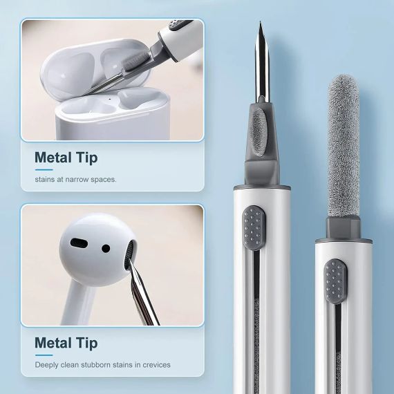 Багатофункціональна ручка-щіточка Multi Cleaning Pen для чищення навушників та гарнітури (370169) | Зображення 1