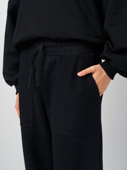 Штани жіночі з манжетами чорні, 2XL | Зображення 3