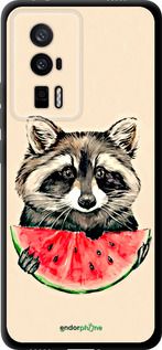 Чохол на Xiaomi Poco F5 Pro 5G Єнотик з кавуном "4605b-3193-2448"