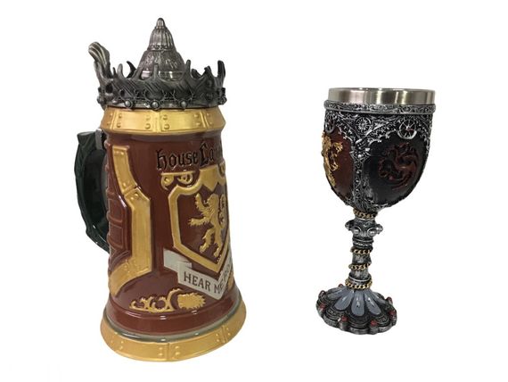 Подарунковий набір Кухоль Game Of Thrones House Lannister Stein Гра Престолів Дом Лансістерів і Winter Coming | Зображення 1