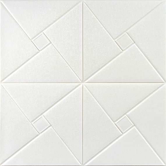 Самоклеюча декоративна настінно-стельова 3D панель 680х670х5.5мм Орігамі (173) SW-00000182