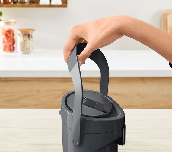 Термос Tefal Ponza Pump, 1.9л, пластик, скло, сірий (K3140114) | Зображення 7