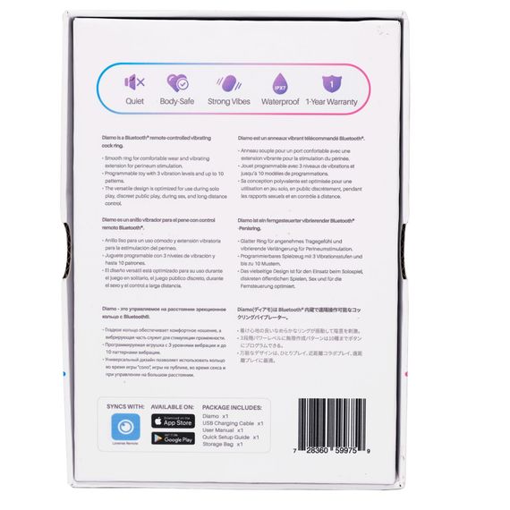 Смарт кільце-насадка на член Lovense Diamo Cock Ring | Зображення 5