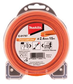 Жилка косильная 2.4 мм "четырехлистник" Makita E-01797 (30 м)