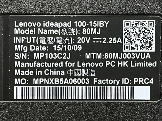 Ноутбук Б-класс Lenovo 100-15IBY / 15.6" (1366x768) TN / Intel Celeron N2840 (2 ядра по 2.16 - 2.58 GHz) / 4 GB DDR3 / 120 GB SSD / Intel HD Graphics / WebCam б/у | Зображення 8