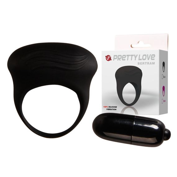 Эрекционное кольцо - Pretty Love Bertram Penis Ring Black sexstyle