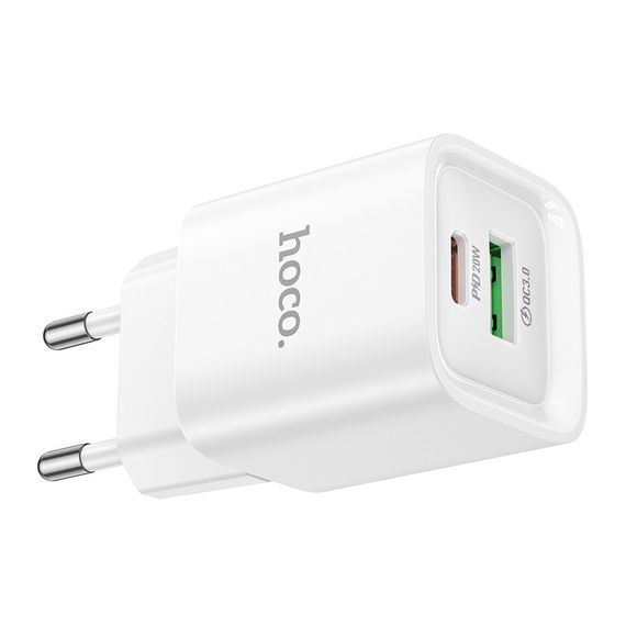 МЗП Hoco C147A PD20W+QC3.0 (1USB-A/1C) White | Зображення 4