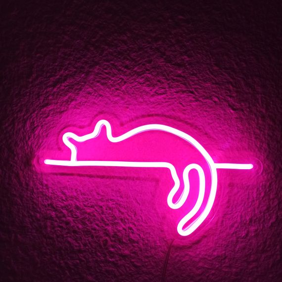 Неоновий світильник Киця на Полиці 400х212 acr-n000085 | Зображення 2