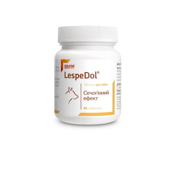 Мочегонные витамины для собак Dolfos LespeDol 40 табл