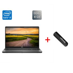 Ультрабук Б-клас Dell Latitude 5500 / 15.6" (1920x1080) IPS / Intel Core i7-8665U (4 (8) ядра по 1.9 - 4.8 GHz) / 8 GB DDR4 / 256 GB SSD / Intel UHD Graphics / USB Type-C / Windows 10 б/в + Подарунок Флеш-накопичувач USB 32 ГБ