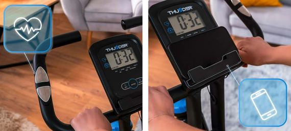 Велотренажер магнітний THUNDER TINY чорно-синій | Зображення 5