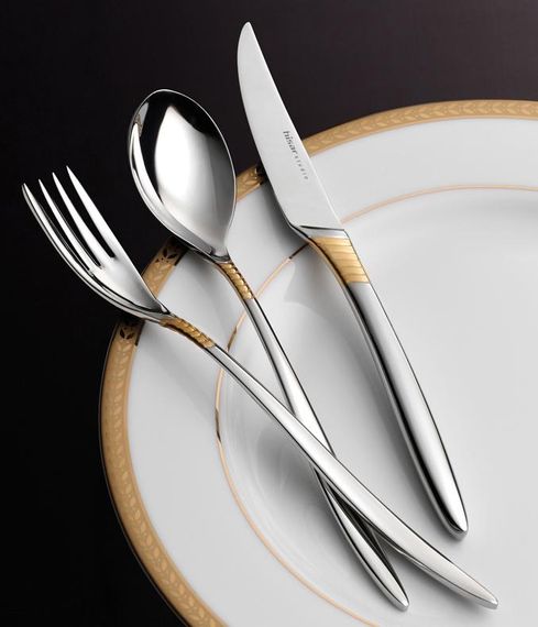 Столові прибори Hisar Mamba Gold 24 предмета на 6 персон