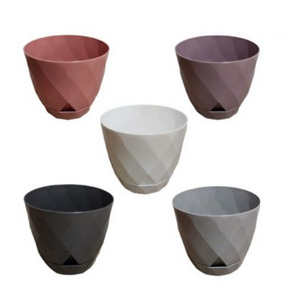 Вазон Yakamoz Saksi 0,3л серый ELIF