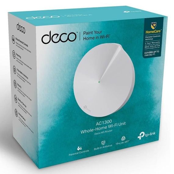 Маршрутизатор TP-LINK DECO M5 AC1300 1xGE LAN 1xGE WAN MU-MIMO MESH (DECO-M5-1-PACK) | Зображення 2
