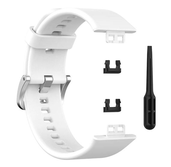 Силіконовий ремінець Primolux для смарт-годинника Huawei Watch Fit (TIA-B09) - White | Зображення 3