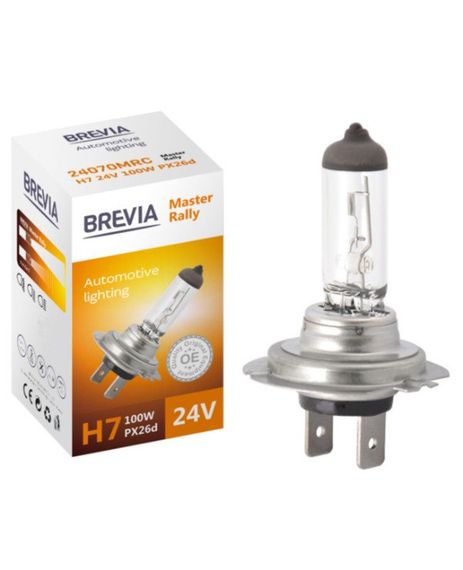 24070MRC BREVIA Автолампа H7 24V 100W PX26d Master Rally CP HALOGEN