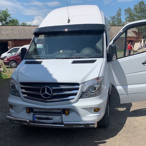 Передня нижня дуга Shark (нерж.) 2006-2013 для Mercedes Sprinter рр | Зображення 8