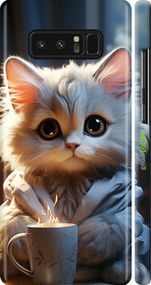 Чохол на Samsung Galaxy Note 8 Білий кіт "5646m-1020-2448"