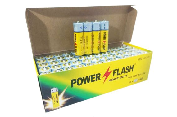 Батарейки R06 AA "Power Flash" 60 шт. 92386
