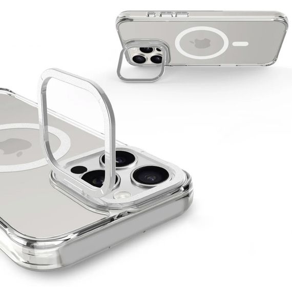 Чохол TPU Space Case Apex with MagSafe для Apple iPhone 16 Pro Max (6.9") Silver | Зображення 4