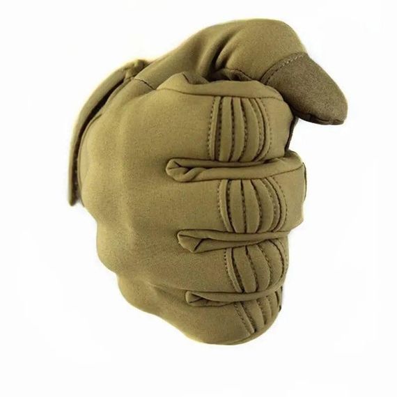 Тактичні рукавиці Soft Shell захист кісточок  койот | Зображення 2