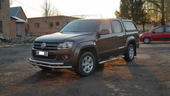 Передній захист ST018-2 (нерж) для Volkswagen Amarok 2010-2022 рр | Зображення 8