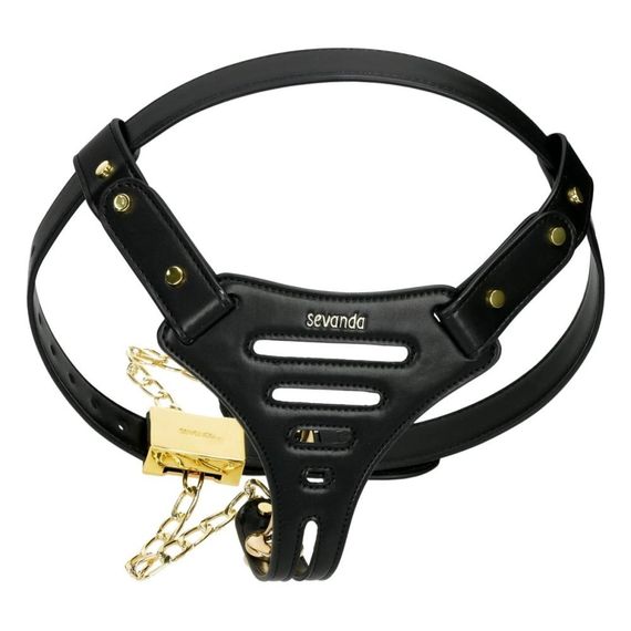 Пояс вірності Lockink Sevanda Beg & Ask Chastity Pants з повідцем та анальною пробкою, L Sex Aura | Зображення 2