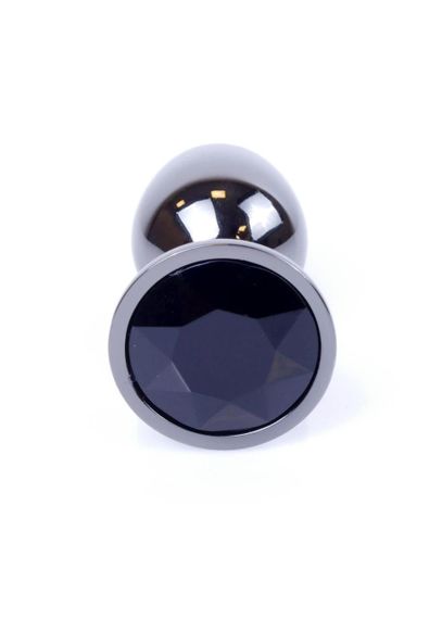 Анальна пробка - Jewellery Dark Silver Plug Black Sex Aura | Зображення 1