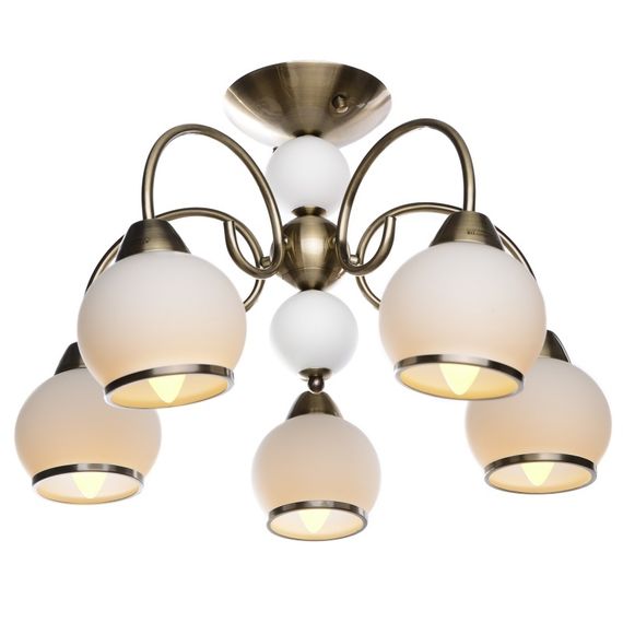 Люстра потолочная с подсветкой LED E27 60W BZ (LK-264C/5)