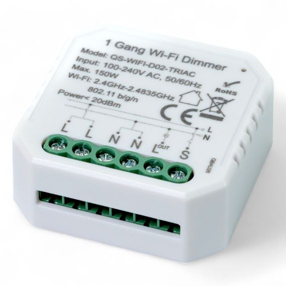 435421 Розумний вимикач - регулятор Tervix Pro Line WiFi Dimmer (1 клавіша) | Зображення 2