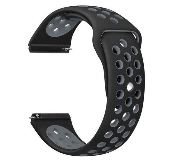 Спортивний ремінець Primo Perfor Sport годинника для Samsung Galaxy Watch 3 41mm (SM-R850) - Black&Grey | Зображення 1