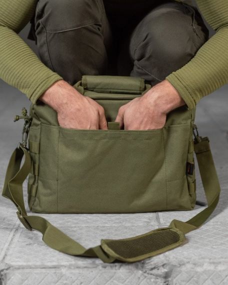 Сумка-органайзер тактична кріплення "MOLLE" колір олива | Зображення 3